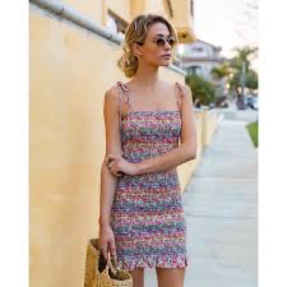 NWT Storia multicolored mini dress size large - Picture 5 of 5